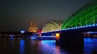 Spektakul&auml;re Lichtinstallation in K&ouml;ln zur 