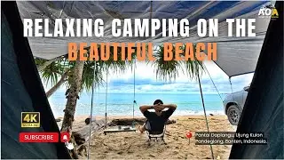 Melepaskan Stres CAMPING SANTAI di PANTAI YANG INDAH | Damai | Nyaman | Tenang | ASMR