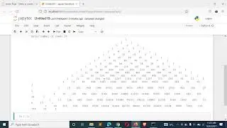 Python Program to Print the Pascals triangle for n number of rows given by the user
