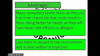 contemporary food issues that affect our food choice: Organic & free range