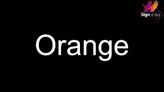 Sign of the day #colours #food #Orange #sign2go #BSL #britishsignlanguage #signoftheday