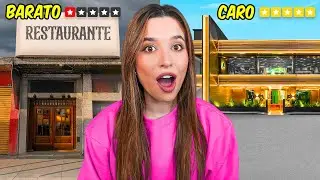 COMIENDO LO MAS CARO VS LO MAS BARATO EN MI CIUDAD | Laura Mejia