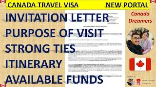 Canada Invitation Letter Format - Tourist Visa / Travel Visa / Temporary Resident Visa