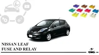 Fuse box diagram Nissan Leaf and relay with assignment and location