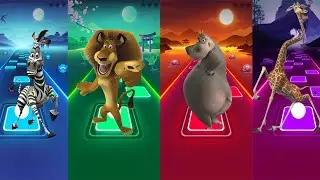 Marty VS Alex VS Gloria VS Melman | Tiles Hop