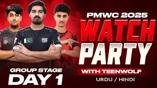 PMWC 2025 GROUP STAGE DAY 1 - Hindi / Urdu - TeenWolf Gaming