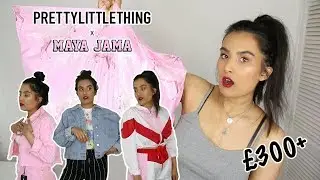 PRETTY LITTLE THING x MAYA JAMA | HAUL + TRY ON | Alisha Jasmine