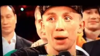 GGG VS MONROE post fight interview