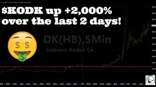 Day Traders all over EastMan $KODK up +2,000% in the past 2 days