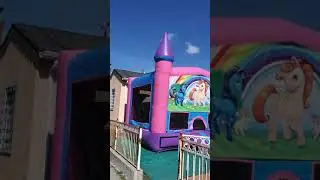 pony pink bounce house