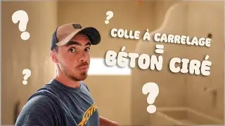 On a fait toute notre salle de bain en colle à carrelage