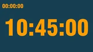 10 hour 45 minute timer (with end alarm, time elapsed and progress bar)