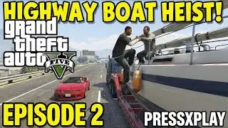 GTA 5 PS5 PRO: The Duo is BORN! 🛥️ (4K 60FPS Michael & Franklin Boat Chase)