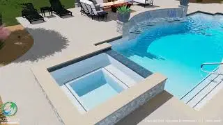 Limestone Lane swimming pool, spa, and outdoor living concept