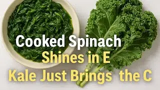 Cooked Spinach Shines in E, Kale Just Brings the C