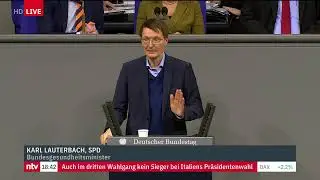 Corona LIVE: Lauterbach &auml;u&szlig;ert sich bei der Diskussion zur Impfpflicht im Bundestag