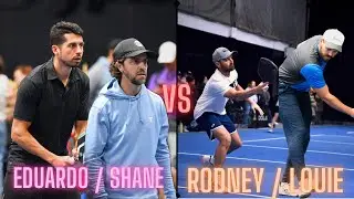 4.5 | SPICY MATCHUP | QUARTERS | Eduardo/Tyree VS Louie/Rodney | Snake Slam | Stacks Pickleball