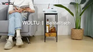 Beistelltisch mit Metallgestell