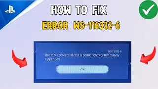 Как исправить ошибку WS-116332-6 на PS5