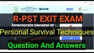 PST exit exam Questions and Answers || Personal Survival Techniques DG Shipping
