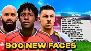EA FC 26 MOD! 1400 FACES & TATTOOS ADDED, TOURNAMENTS, NEW NATIONS, STADIUMS, LOW SOCKS & TAPES ETC!