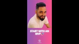 Start with an MVP