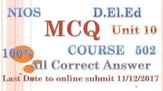 Block 502 Unit 10 MCQ All Correct Answers.