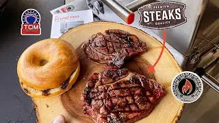 PI-One Pro Battery Operated Pellet Smoker-Grill! / Smoke and Seared Steak!