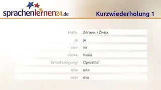Slowenisch lernen (kostenloses Sprachkurs-Video)