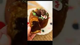 Hidden bunny marble cake #easter #baking