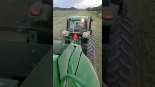 Riding on the L330 baling 3-way feed mix!