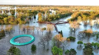 Flood 2020 Update:  Downtown Midland, Then and Now