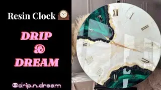 Resin art for beginners | clock | resin clock tutorial | resin business 🌷🌸