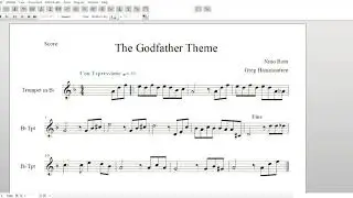 The Godfather Theme, Easy Trumpet Sheet Music