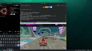  SupertuxKart on ubuntu chroot (termux)..on PC