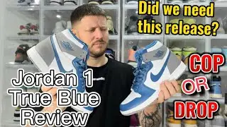 Jordan 1 True Blue Review and on foot shots