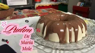 Pudim de Maria Mole Cremoso com Calda de Chocolate | Sobremesa Fácil e Rápida