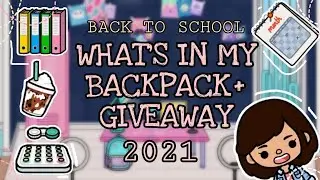 What's in my backpack + fidget toys giveaway✨ (toca blogger) #tocalife