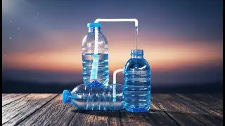 Amazing Air Pressure Fountain From Plastic Bottles! | น้ำพุแรงดันอากาศ ทำเอง ไม่ง้อไฟฟ้า