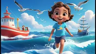 Ten Little Ships Sailing the Sea | Fun Counting Song for Kids | Ocean Adventure Rhyme