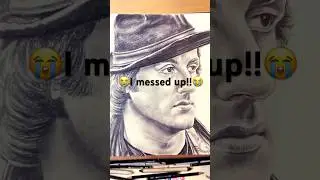 Redoing Rocky drawing😱 #classic #art