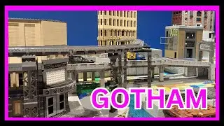 Building GOTHAM CITY in LEGO - RAISED TRAIN LINE