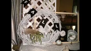 A Fall Farmhouse/French Country Mantel Makeover