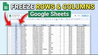 How to Freeze Rows and Columns in Google Sheets (Lock Panes Fast)