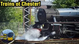 Trains and a Steam Railtour at Chester!