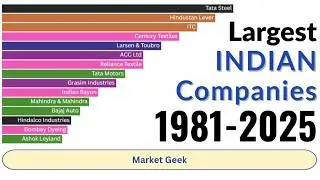 Largest Indian Companies by Market Cap 1981&ndash;2025 Bar Chart Race