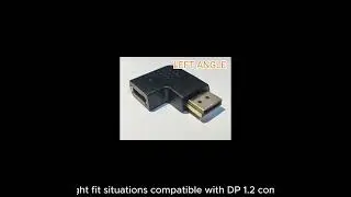 DP Displayport adapter converter 90 degree Right Left Up Down 270 Degree Coupler Displayport PCBA