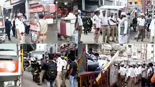 Hyderabad Traffic Police Removed Many Vehicles & Pushcarts in Tolichowki, Hakimpet, Nanal Nagar