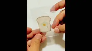 mini bread squishy from waste material#creative#art#satisfying#asmr#shorts