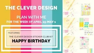 Plan with Me | Happy Birthday Sticker Club Kit